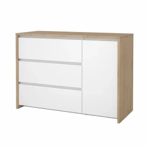 Aparador Next 1 puerta y 3 cajones 118,6 x 48,1 x 83,8 cm