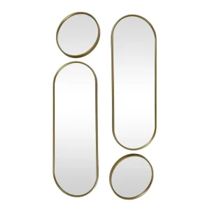 Juego de 4 espejos 61,5 x 21 x 2,5 cm