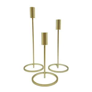 Juego de portavelas 3 piezas 11 x 11 x 29 cm