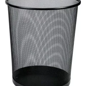 Papelera met?lica redonda