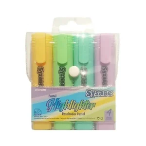 Resaltadores grip de 4 colores