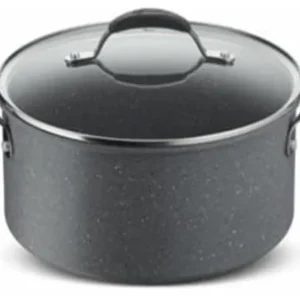 Olla hda de aluminio con tapa de vidrio 24 cm l?nea Mineralis