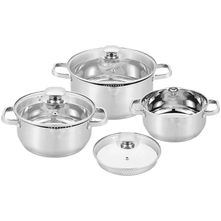 Set de 6 ollas de acero inoxidable Leipzig