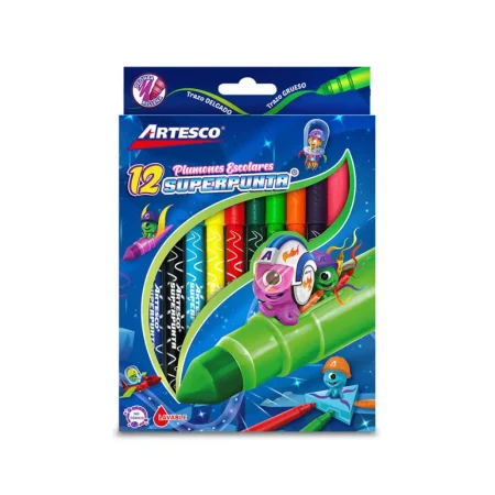 Set de 12 marcadores superpunta