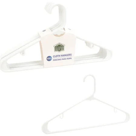 Set de 10 ganchos para ropa 41,5 x 23 x 0,6 cm