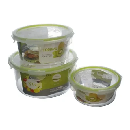 Envase para alimentos 3 piezas 500 ml