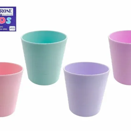 Vasos para niños 4 piezas 8 x 8 x 14,5 cm
