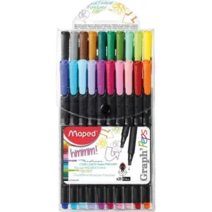 Marcador fine liner graphpeps classic estuche 20 colores punta 0,4 mm