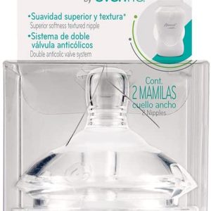 Mamila advanced bold doble valvula anticolicos flujo medio 2pk