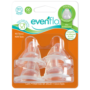 Mamila anatomica micro air vents flujo medio 4pk