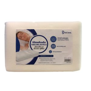 Almohada viscoelastica 62 x 41 x 12cm memory foam