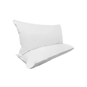 Almohada de pluma de ganso fibra sintetica 50 x 90 cm