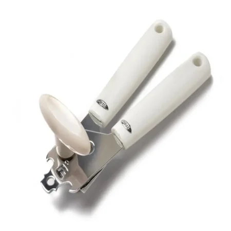 Abrelatas de metal cromado y mango de pl?stico 20  cm