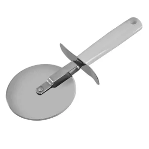 Cortador de pizza de metal cromado y mango de pl?stico 9,5 cm