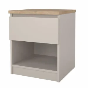 Mesa de noche Naia 1 cajon 40,4 x 40 x 49,5 cm