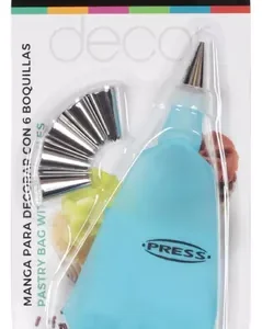 Manga para decorar con 6 boquillas