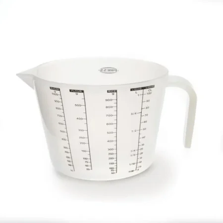 Taza medidora de 1Lt plastico 16,5 cm