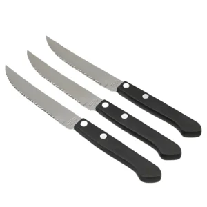 Set de 3 cuchillos de parrilla