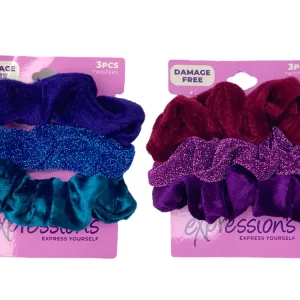 Ligas scrunchies aterciopeladas