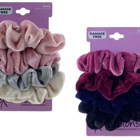 Ligas scrunchies aterciopeladas