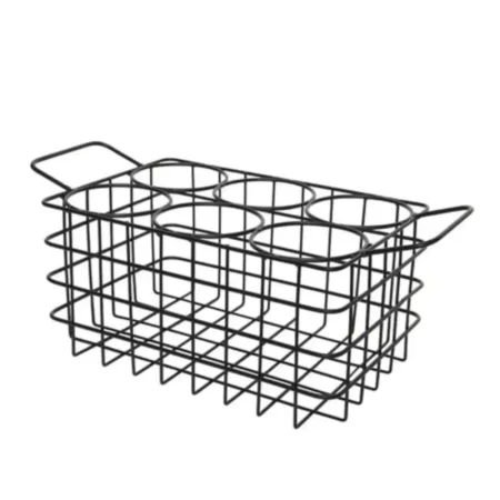 Cesta de hierro con agarrador