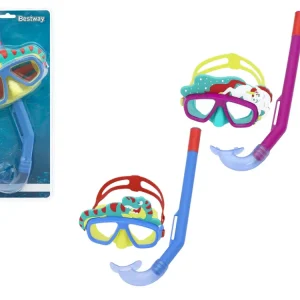 Mascara con snorkel infantil 2 piezas 34/15 cm