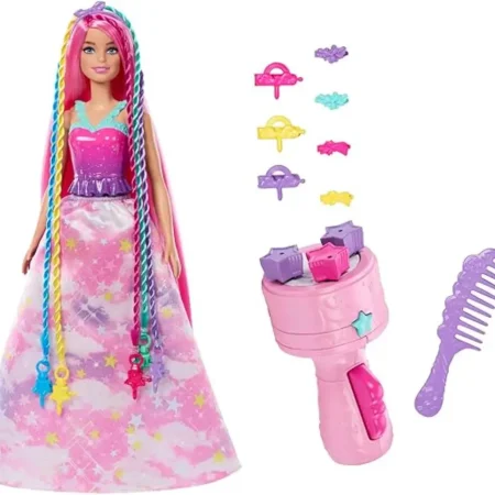 Barbie princesa mu?eca trenzas