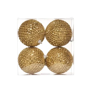 Juego de 4 bambalinas de plástico 41,5 x 41,5 x 42 cm