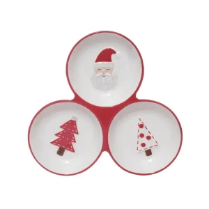 Plato para servir con 3 divisiones 19 x 20,1 x 2,7 cm