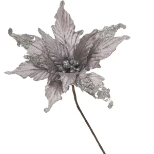 Flor navideña 12 pétalos  29 x 45 cm