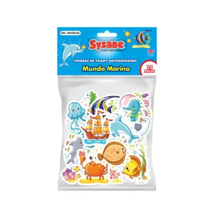 Figuras foamy adh mundo marino 12 piezas