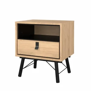 Mesa de noche Ry 1 cajon 53,3 x 40,1 x 59,6 cm