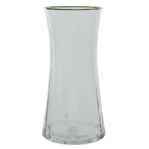 Florero de vidrio 12,2 x 12,2 x 23 cm
