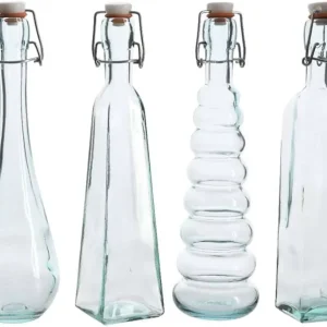 Botellas de vidrio variadas 28 cm
