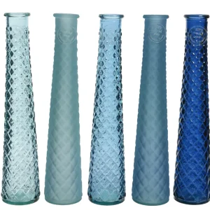 Florero de vidrio colores surtidos 7 x 7 x 32 cm