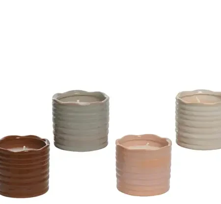 Vela terracota 7,5 x 7,5 x 6,5 cm