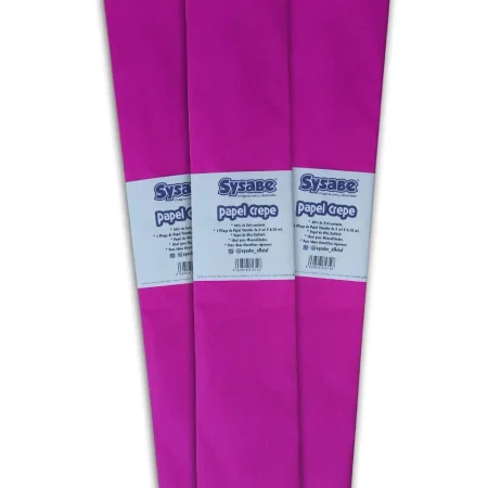 Papel crepe 30% lámina color fucsia