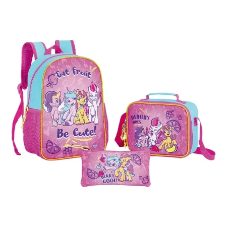 Combo morral + lonchera + cartuchera My Little Pony