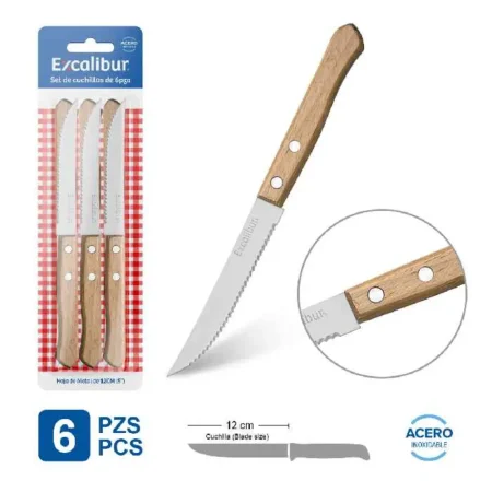 Set de 6 cuchillos de sierra