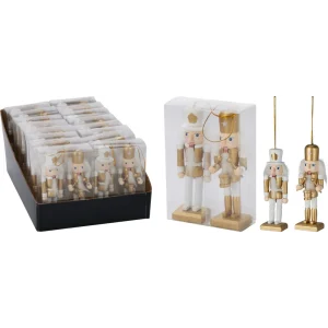 Set de 2 cascanueces colgantes 4,5x3,5x12cm