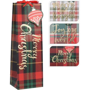 Bolsa de regalo para botellas 36 x 12 x 9 cm