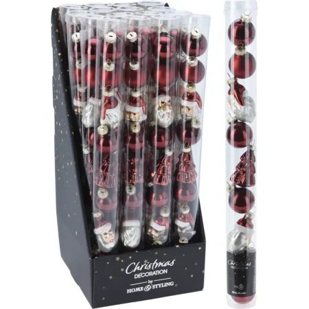 Set de 9 bambalinas de vidrio 3 cm