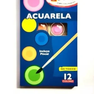 Acuarela 12 colores