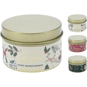 Set de 3 velas perfumadas en lata 6x4cm