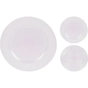 Plato llano de poliestireno 33x33 cm