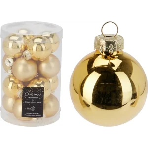 Set de 16 bambalinas de vidrio 3,5cm