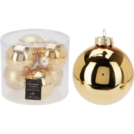 Set de 6 bambalinas de vidrio 8cm