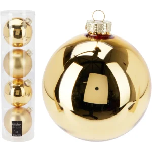 Set de 4 bambalinas de vidrio 10cm