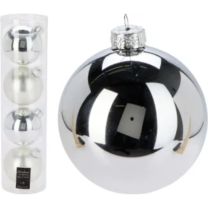 Set de 4 bambalinas de vidrio 10cm