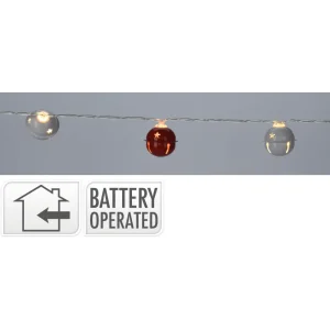 Cadena de luces led de color blanco calido 120 cm